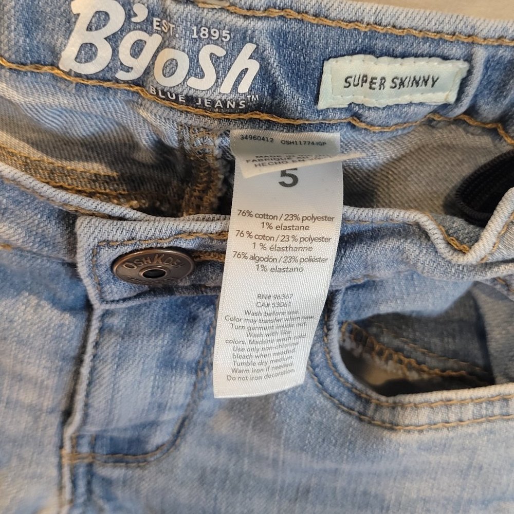 Bundle of 2 B'gosh Girl's Super Skinny Jeans - Picture 3 of 10
